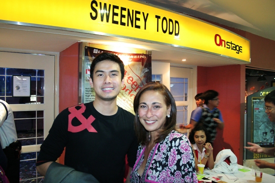 Christian Bautista (Tony in WEST SIDE STORY Manila) and Cherie Gil (Sister Aloysius i Photo